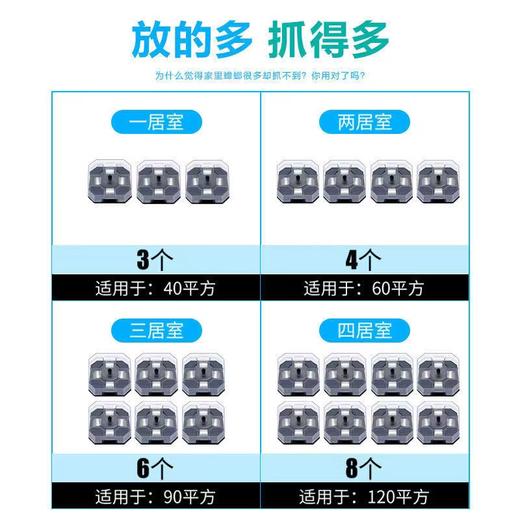 【买就送诱饵！环保无毒更放心】蟑螂克星，蟑螂诱捕器，只杀螂不伤人，蟑螂药屋捕蟑灭杀蟑螂器，厨房室内一扫尽蟑螂药胶饵剂 商品图5