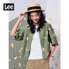 Lee商场同款22春夏新品舒适版浅绿色女短袖衬衫LWT002415101-152 商品缩略图0