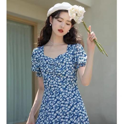 【限时折扣】锐达 蓝色碎花连衣裙 S-XL（非质量问题不退不换） 商品图6