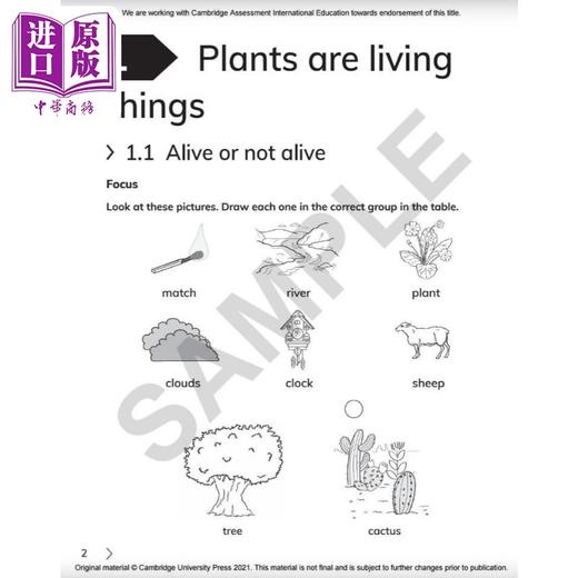 NEW Cambridge Primary Science Workbook 3剑桥小学科学练习册三年级 商品图1