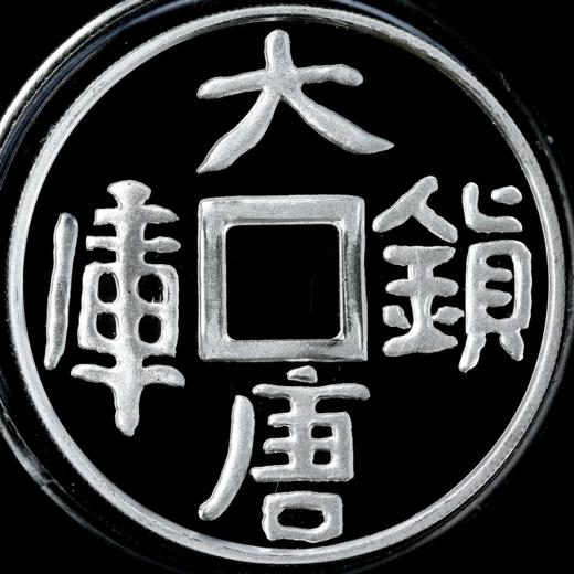 河南中钱  1998年大唐镇库金银纪念币  仿古方孔金银币 商品图0