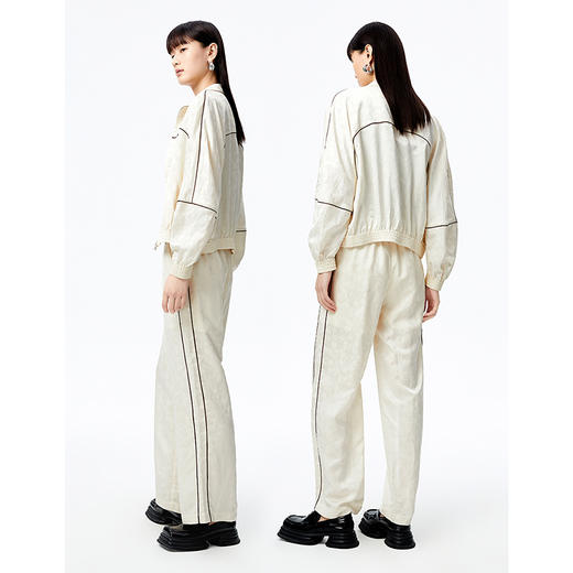 NEELLY纳俪商场同款撞色线条短款外套女宽松上衣2022秋季新款休闲N22072C01029 商品图4