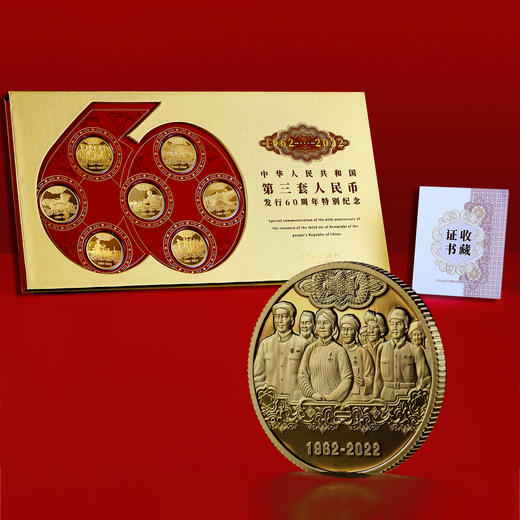 第三套人民币发行60周年纪念章（共7枚） 商品图0