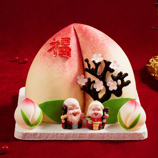 【福桃贺寿】鲜果夹心万寿桃，家有福星高高照（南昌） 商品图1
