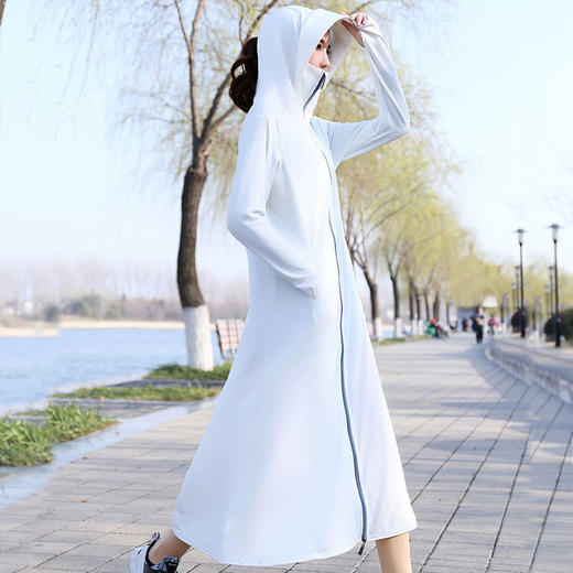 【ins同款 防晒50+++】2024夏新款透气薄款冰丝长袖长款全身服升级款防晒衣sjmh34 商品图8
