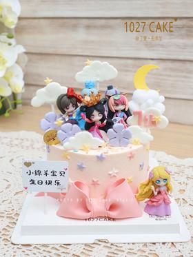 1027CAKE | 叶罗丽 公主蛋糕 翻糖蝴蝶结