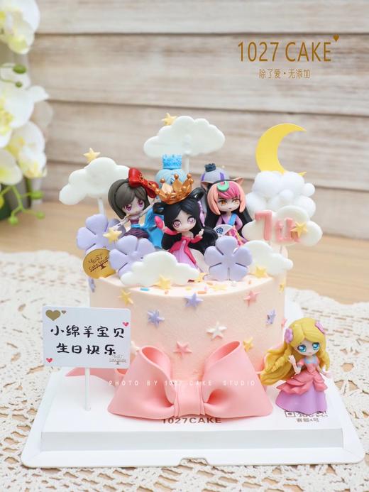 1027CAKE | 叶罗丽 公主蛋糕 翻糖蝴蝶结 商品图0