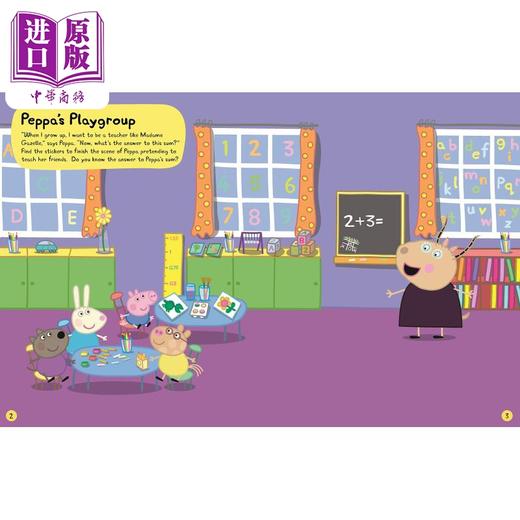预售 【中商原版】Peppa Pig Lets Pretend! Sticker Book 粉红猪贴纸簿 英文原版 进口原版 3岁到6岁 儿童贴纸书  商品图1