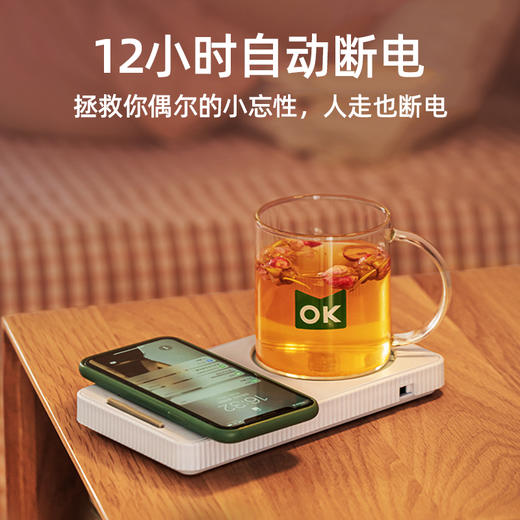 TY MOKKOM磨二合一保温杯垫+玻璃杯MK-402  绿【鲜享3.0】 商品图2