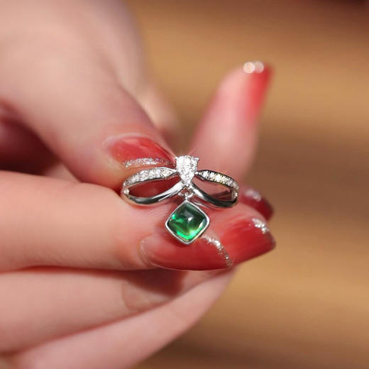 Winy925纯银同心结戒指送女友闺蜜节日生日礼物 商品图4