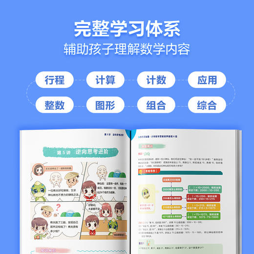 【积分商城专享】学而思秘籍小学数学思维培养教程书+练习书 1-6年级（一经兑换不退不换） 商品图1