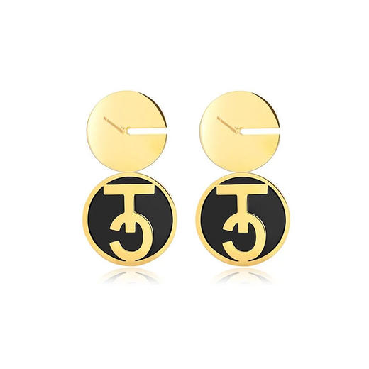 天然墨翡翠大圆耳饰 Tracey Chen 商品图2