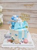 1027CAKE | 蓝色翻糖蝴蝶结  小熊 商品缩略图0