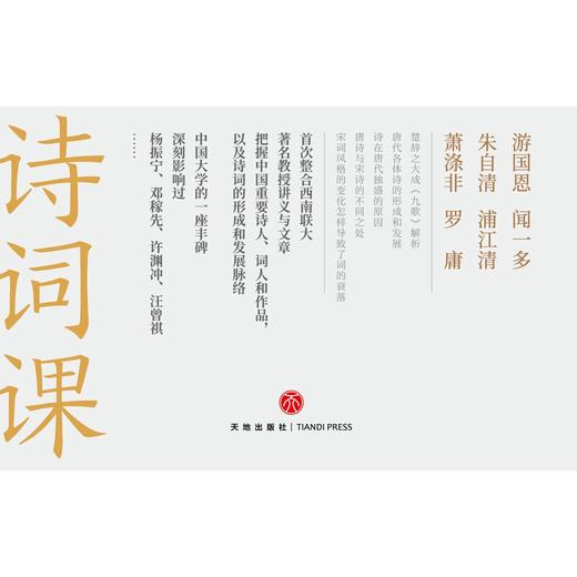 (仓发) 西南联大诗词课（《西南联大通识课》系列新作！诸子百家之后，又一场思想文化的盛宴！）/天地出版社/闻一多，等/9787545565836 商品图6