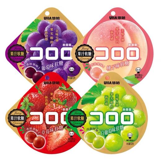 【食品酒水】悠哈酷露露果汁软糖52g*6袋整盒UHA糖果零食网红休闲零食 商品图1
