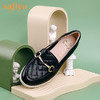 商场同款| 索菲娅小香风马衔扣优选牛皮按摩舒适底豆豆鞋2022秋妈妈单鞋SF23111040 商品缩略图6