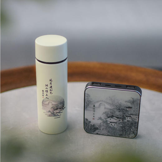 羽诗制造出品 水墨宁波套装艺术家原作衍生系列文创礼盒 商品图2