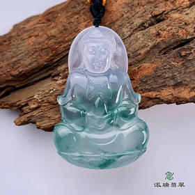 派瑞翡翠 翡翠观音 冰种 飘翠