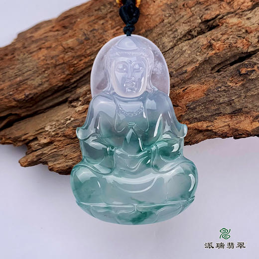 派瑞翡翠 翡翠观音 冰种 飘翠 商品图0