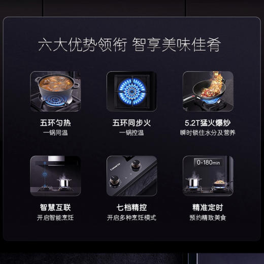 卡萨帝（Casarte）灶具 JZT-C6G82CGU1(12T) 商品图1