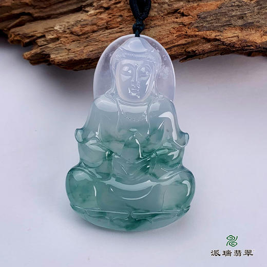派瑞翡翠 翡翠观音 冰种 飘翠 商品图4