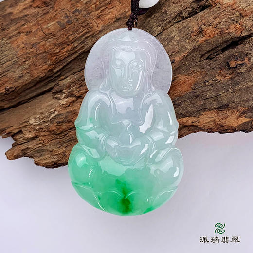 派瑞翡翠 翡翠观音 糯种 飘翠 商品图0