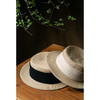 牧衣游原创设计女装出游遮阳防晒新款简约【草编纸草平顶帽】人间 商品缩略图3