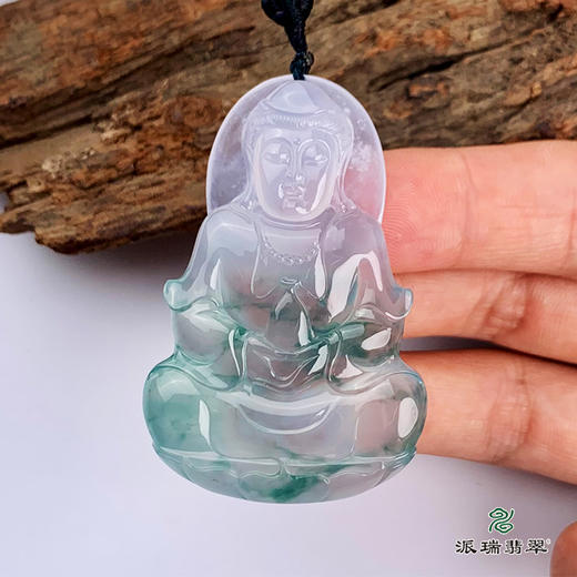 派瑞翡翠 翡翠观音 冰种 飘翠 商品图2