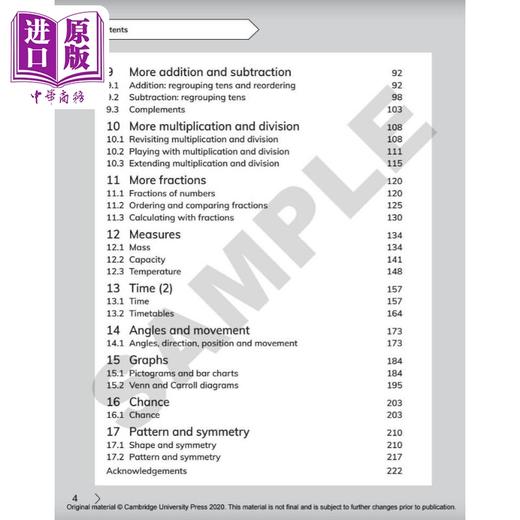 NEW Cambridge Primary Mathematics Workbook 3剑桥小学数学练习册三年级 商品图2