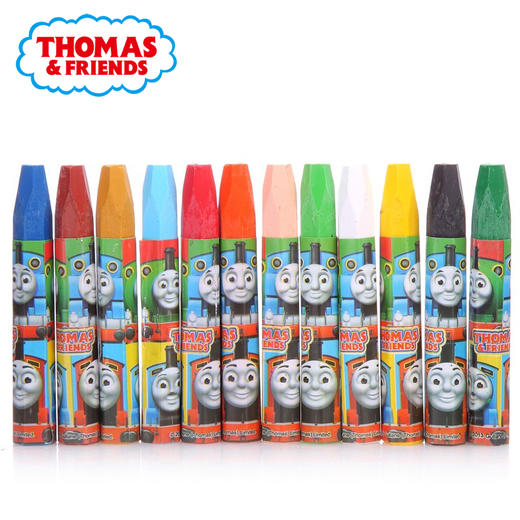 【清仓】托马斯和朋友12色丝滑六角油画棒儿童绘画蜡笔学生绘画彩笔涂鸦棒 商品图1