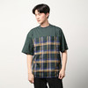 N.HOOLYWOOD SHORT SLEEVE T-SHIRT 格子拼接廓形圆领短袖T恤 商品缩略图2