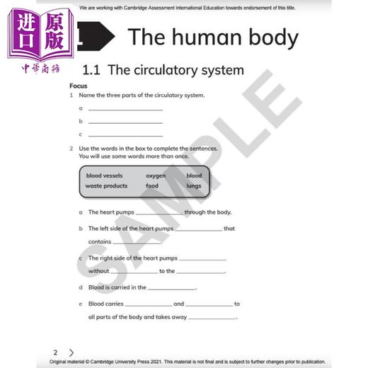 NEW Cambridge Primary Science Workbook 6 with Digital Access (1 Year) 剑桥小学科学练习册六年级 商品图1