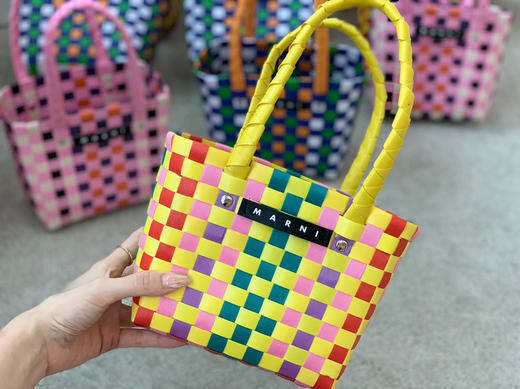 mini版编织菜篮子-黄色 商品图3