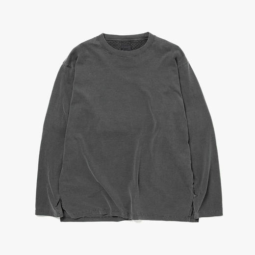 hobo CREW NECK TEE 日本职人制备天然染色重磅天竺棉长袖圆领T恤 商品图4