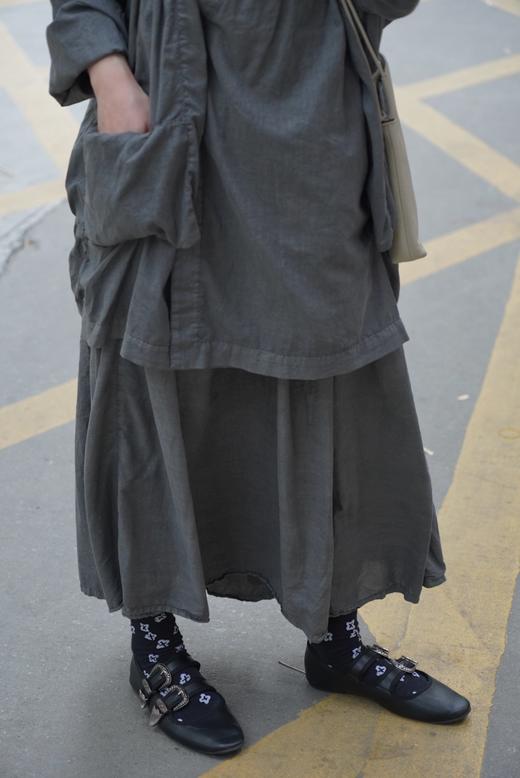 Au garcons竹墨染灰/黑 半裙 商品图7