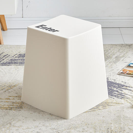 【家居建材】家用多功能加厚塑料凳子创意简约客厅餐桌吃饭椅子极简键盘胶板凳 商品图5