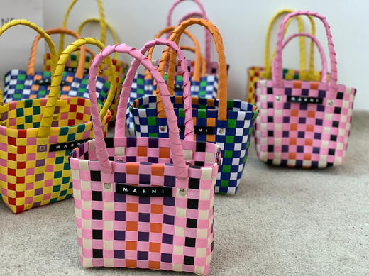 mini版编织菜篮子-粉色 商品图6