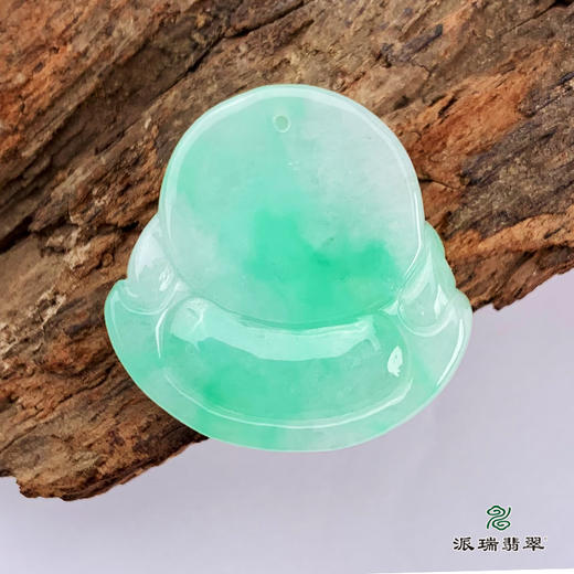 派瑞翡翠 翡翠佛 糯种 飘翠 商品图1