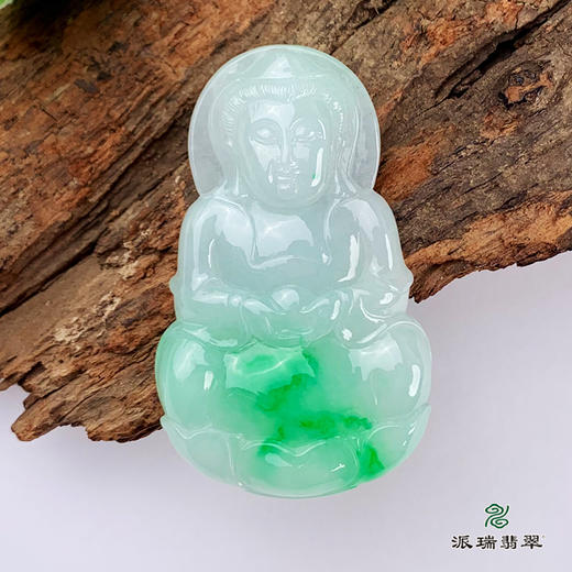 派瑞翡翠 翡翠观音 糯种 飘翠 商品图0