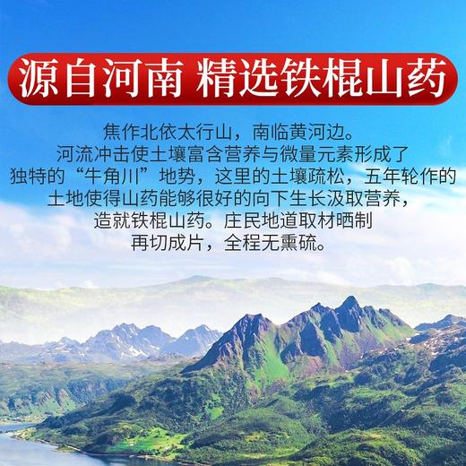 庄民 淮山药 怀山药 铁棍淮山干片 片片精选好货 无硫熏干生晒200g/罐 商品图4