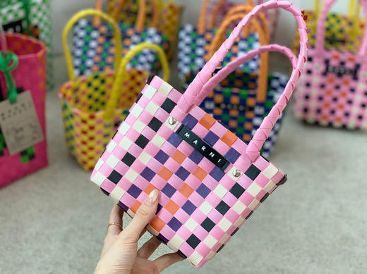 mini版编织菜篮子-粉色 商品图4