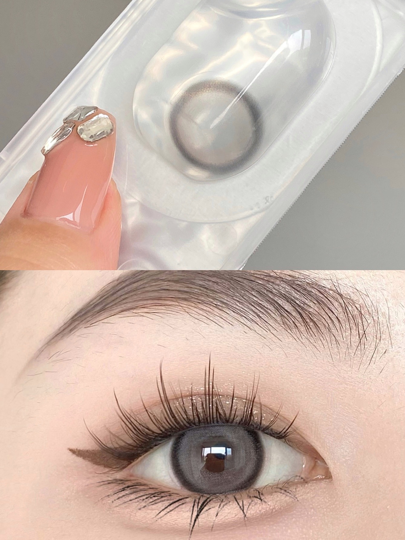 KIRAFAIRY年抛隐形眼镜 水银光晕14.2mm 1副/2片 - VVCON美瞳网