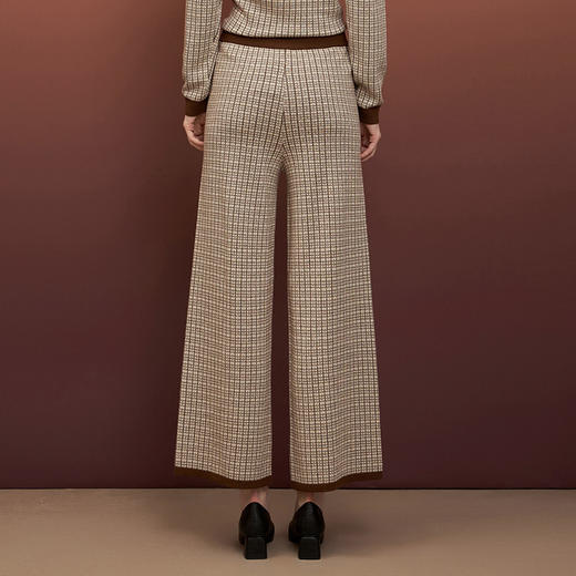 EITIE爱特爱秋季新款宽松休闲裤简约气质针织阔腿裤6701407 商品图4