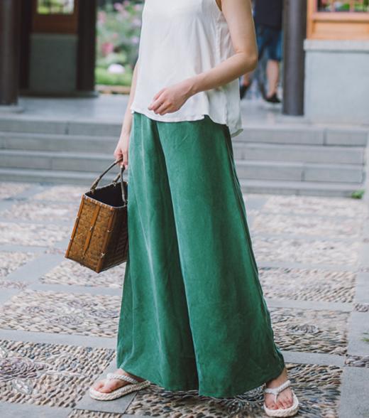 P-17122  铜氨丝 阔腿裤 商品图2