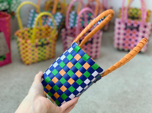 mini版编织菜篮子-拼蓝色 商品图7