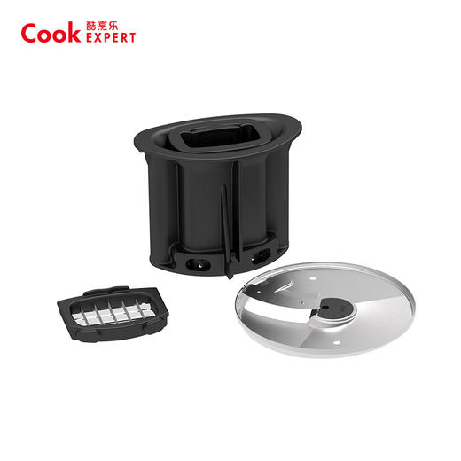 酷烹乐配件-切块器、造型器、多种刀盘、红色配件箱、刀盘盒、特大号蒸锅(整套)、果汁器、柑橘类榨汁器 商品图0