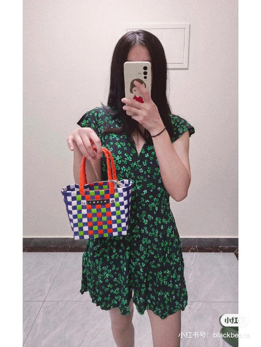 mini版编织菜篮子-拼蓝色 商品图9