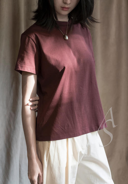 STUDIO NICHOLSON  藏蓝色/烟灰色/白色/暗红色MARINE短袖T恤 商品图1