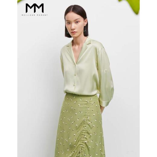 5楼麦檬真丝衬衫 商品图0