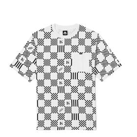 Kappa卡帕棋盘格短袖2022新款情侣男女运动T恤夏季休闲圆领半袖K0CY2TD75